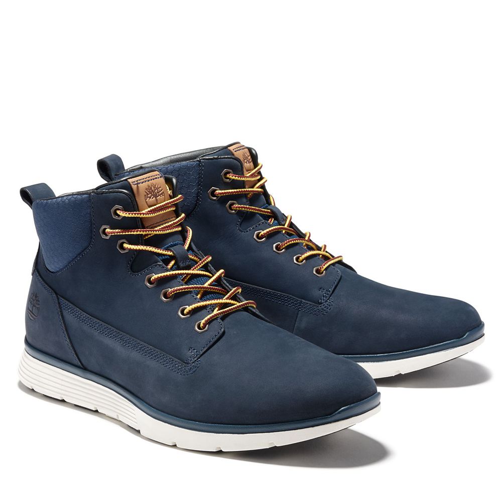 Timberland Mens Sneakers Killington Leather Chukka Boots - Navy - India MN1263095